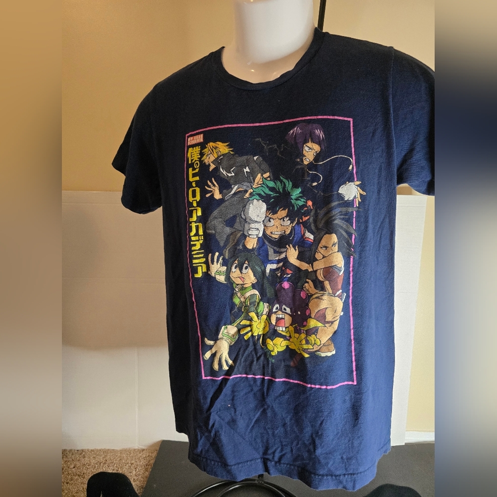 My Hero Academia Navy Blue T Shirt Small 34/36 Japanese Anime.